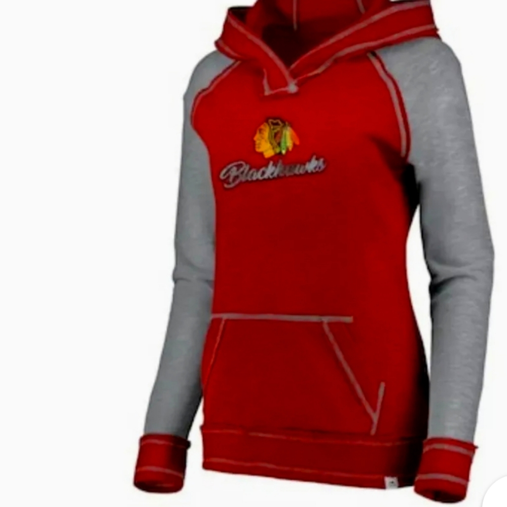 NWOT Women's Chicago Blackhawks Majestic Hoodie - Picture 1 of 5